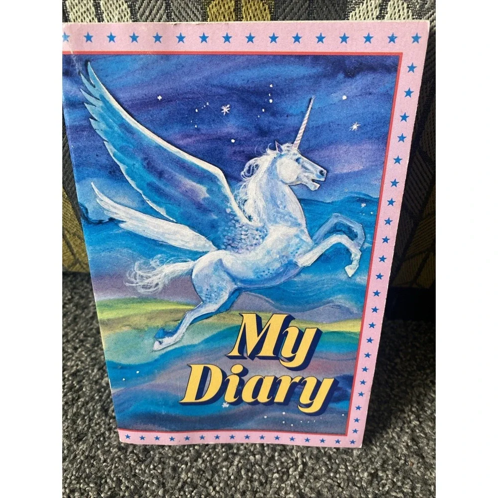 Vintage 1982 Unicorn My Diary-2% Used (365 Days)